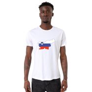 Tshirthane Euro 24 Slovenia Beyaz Erkek T-shirt