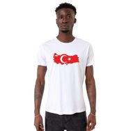 Tshirthane Euro 24 Türkiye Beyaz Erkek T-shirt