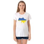 Tshirthane Euro 24 Ukraine Bisikletyaka Kadın Beyaz Sweatshirt