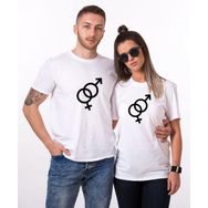 Tshirthane Female Male Sevgili Kombinleri T-shirt Kombini