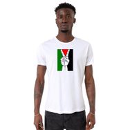 Tshirthane Free Hand Palestine Flag Beyaz Erkek T-shirt