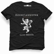 Tshirthane Game of Thrones House Lannıster Siyah Erkek T-shirt
