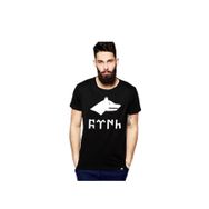 Tshirthane Göktürk Kurtlu Siyah Erkek T-shirt