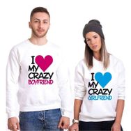 Tshirthane I My Crazy Boyfriend 2'li Sevgili Sweatshirt