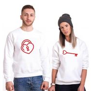 Tshirthane Kalbimin Kilidi Sevgili Kombinleri Sweatshirt Kombini