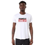 Tshirthane Khamzat Chimaev Smesh Beyaz Bisiklet Yaka Erkek T-shirt