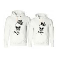 Tshirthane King Queen Kurukafa 2'li Sevgili Sweatshirt