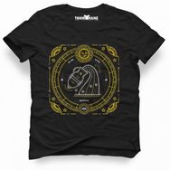 Tshirthane Kova Burcu Aquarius Siyah Erkek Tshirt