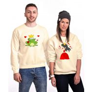 Tshirthane Kurbağa Prenses 2'li Sevgili Sweatshirt