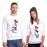 Tshirthane Love 2'li Sevgili Sweatshirt