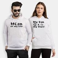 Tshirthane Moon My Sun 2'li Sevgili Sweatshirt