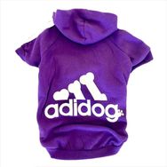 Tshirthane Mor Adidog Kapşonlu Duo Kedi Sweatshirt