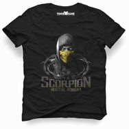 Tshirthane Mortal Kombat Scorpion Fatality 2 Siyah Erkek T-shirt
