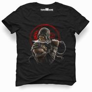 Tshirthane Mortal Kombat Scorpion Fatality Siyah Erkek T-shirt