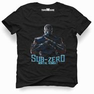 Tshirthane Mortal Kombat Sub Zero Fatality 1 Siyah Erkek T-shirt