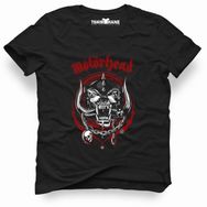 Tshirthane Motörhead Logo Siyah Erkek T-shirt
