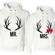 Tshirthane Mrmrs Geyik 2'li Sevgili Sweatshirt
