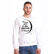 Tshirthane My Sun Love Moon 2'li Sevgili Sweatshirt