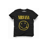 Tshirthane Nirvana Rock Metal Müzik Baskılı Dar Kesim Slim Fit Erkek T-Shirt