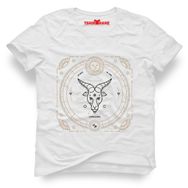 Tshirthane Oğlak Burcu Capricorn Beyaz Erkek T-shirt