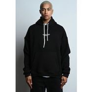 Tshirthane Oversize Kapşonlu Kanguru Cepli İçi Polarlı 3 İplik Erkek Sweatshirt