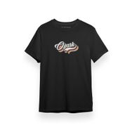 Tshirthane Ozark Rainbow Letter Siyah Kısa Kol Erkek T-shirt
