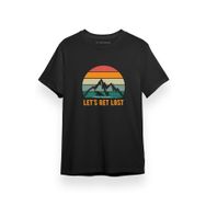 Tshirthane P17222S1468 Lets Get Lost Siyah Kısa Kol Erkek T-shirt