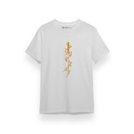 Tshirthane P17502S3091 Demon Slayer Anime Demon Killer Thunder Katana Beyaz Erkek T-shirt