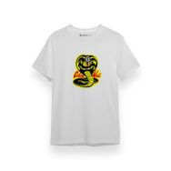 Tshirthane P17514S3687 Cobra Kai Logo Beyaz Erkek T-shirt