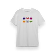 Tshirthane P17537S9713 Big Hero 6 Icons Beyaz Erkek T-shirt