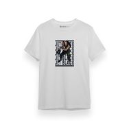 Tshirthane P17561S2672 Cowboy Bebop Action Anime Character Jet Black Beyaz Erkek T-shirt