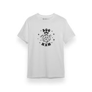 Tshirthane P17669S4009 Boo Haw Beyaz Erkek T-shirt