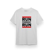 Tshirthane P17741S4453 Forrest Gump Run Forrest Run Beyaz Erkek T-shirt