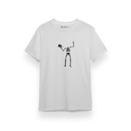 Tshirthane P17763S9115 Decapitated Skeleton Icon Beyaz Erkek T-shirt