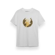 Tshirthane P17839S6671 Black Adam Lightning Logo Beyaz Erkek T-shirt