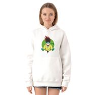 Tshirthane P18253S8556 Beyblade Arman Kusaba Beyaz Kadın Kapüşonlu Sweatshirt