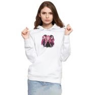 Tshirthane P18412S3149 Blackpink Members Art Poster Beyaz Kadın Kapüşonlu Sweatshirt