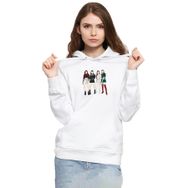 Tshirthane P18422S4056 Blackpink Minimalist Beyaz Kadın Kapüşonlu Sweatshirt