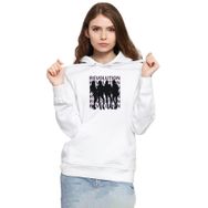 Tshirthane P18434S1563 Blackpink Revolution Beyaz Kadın Kapüşonlu Sweatshirt
