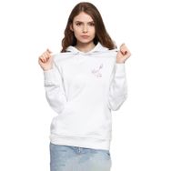 Tshirthane P18450S6951 Blackpink Rose Signature Beyaz Kadın Kapüşonlu Sweatshirt