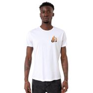 Tshirthane P18490S668 Bisiklet Yaka Beyaz Erkek T-shirt