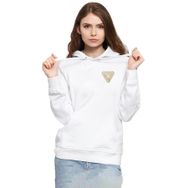 Tshirthane P18543S6291 Dark Tannhaus Logo 3ip Kapüşonlu Kadın Beyaz Sweatshirt