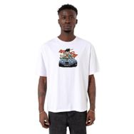 Tshirthane P18602S4455 Oversize Beyaz Erkek T-shirt