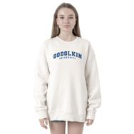 Tshirthane P18904S1115 Gen V Godolkin University Letter Beyaz Kadın Kapüşonlu Sweatshirt