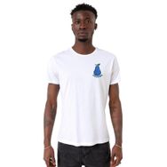 Tshirthane P19256S7895 Bisiklet Yaka Beyaz Erkek T-shirt