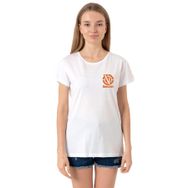 Tshirthane P19633S3980 Bisiklet Yaka Beyaz Kadın T-shirt