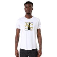 Tshirthane P19800S4414 Bisiklet Yaka Beyaz Erkek T-shirt