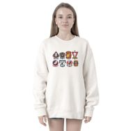 Tshirthane P19909S1892 Top Gun Maverick Badge Layout Group Beyaz 2ip Kadın Sweatshirt