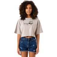 Tshirthane P20353S2055 Outlander Artemis Crew Taş Rengi Kadın Crop