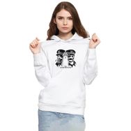 Tshirthane P20365S1990 The Lighthouse Minimalist Beyaz 3ip Kapüşonlu Kadın Sweatshirt